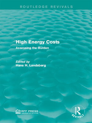 cover image of High Energy Costs
